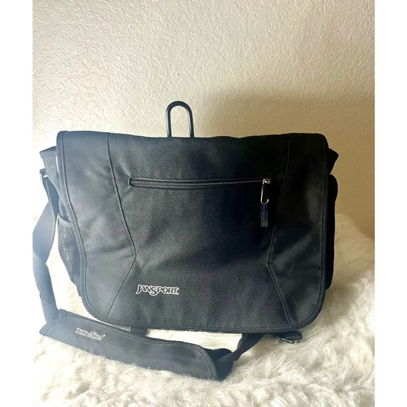 Jansport Bags Jansport Messenger Bag Shoulder Bag Black Large